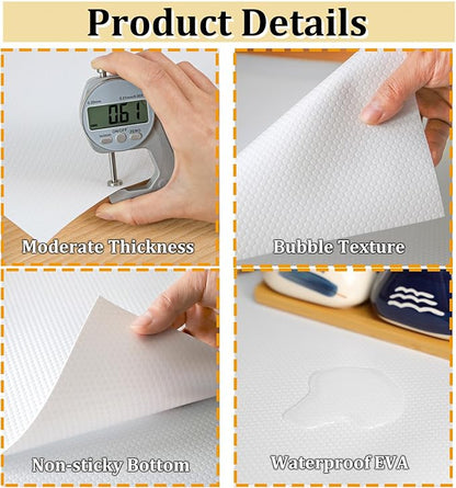 Shelf Liners 13 inch x 20 ft Kitchen Cabinets Liner Non-Stick Drawer Liners - Image 2