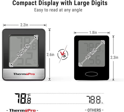 ThermoPro TP49 2 Pieces Digital Hygrometer Indoor Thermometer Humidity Meter - Image 4