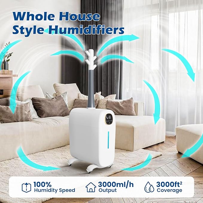 Humidifier Large Room, 6.6Gal/25L Whole House Humidifiers - Image 2