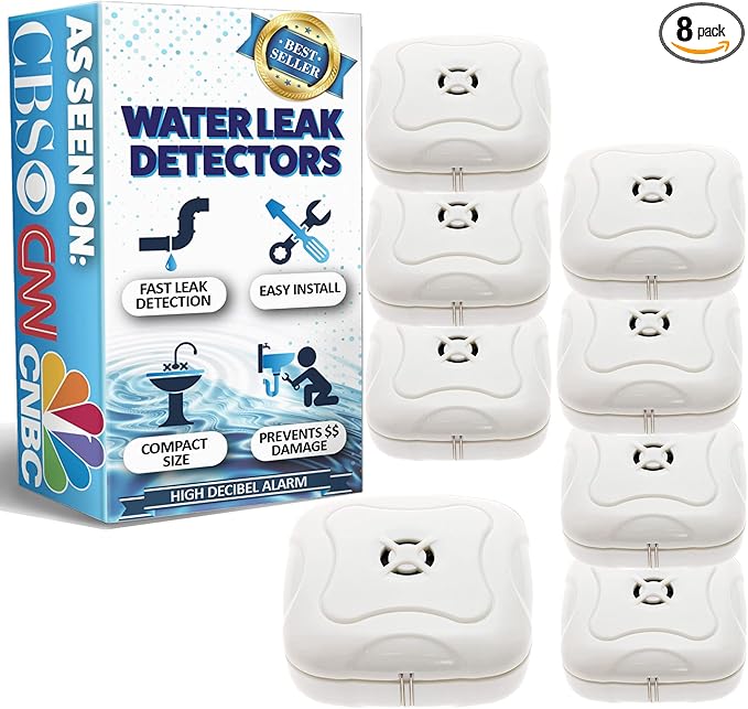 8 Pack Water Leak Detector by MindfulDesign