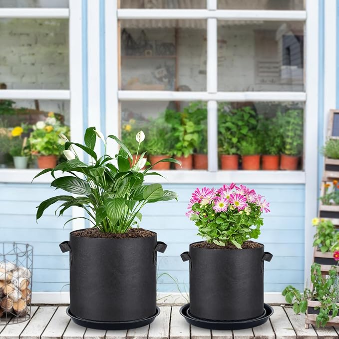 4 Pack 14'' Self-Watering Fabric Pot Base - Image 6