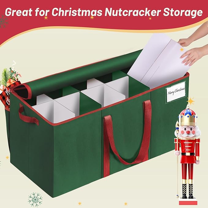 Nutcracker and Figurine Collectibles Storage Box， Large Ornament Storage - Image 5