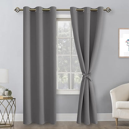 Hiasan Blackout Curtains for Bedroom, 38 x 84 Inches Long - Image 2