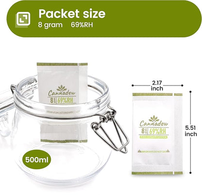69% RH, 8g Cannadew Humidity Packs Two-Way Humidity Control Pack – Moisture - Image 2