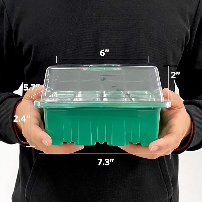 NAMOTEK Plant Heat Mat with 5 Set Seed Starter Tray & Humidity Domes, 60 Cell - Image 7