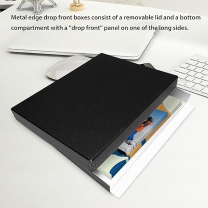 Lineco Museum Archival Storage Box, 11.75x17.75x1.5 in. Drop Front Design. - Image 2