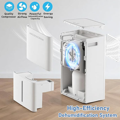 Dehumidifier for Basement Home 1200 Sq. ft, 17 Pints Dehumidifiers - Image 4