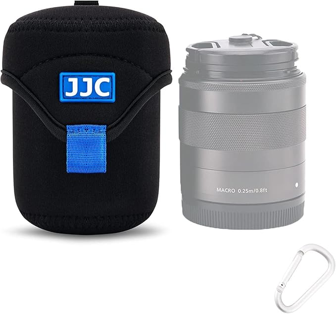 JJC Water Resistant Neoprene Camera Lens Pouch Case, Fold-Over Lens Bag - Image 9