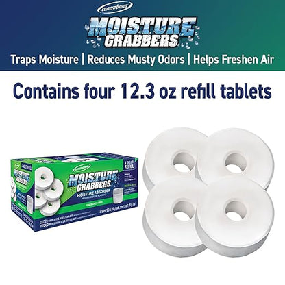 Concrobium 378489 Moisture Grabbers Moisture Absorber Refill Tablets, 4 Tablet - Image 4