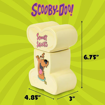 Silver Buffalo Scooby-Doo Scooby Snacks Sculpted Ceramic Snack Jar, 4.85” x 3” - Image 2