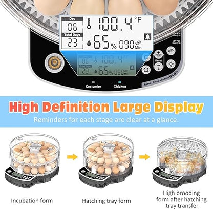 48 Egg Incubator with Automatic Egg Turning and Humidity Control, Intelligent - Image 5