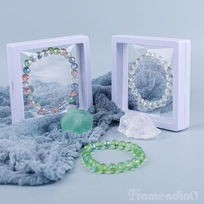 Framendino, 20 Pack White 3D Floating Frame Display Case Challenge Coin - Image 7