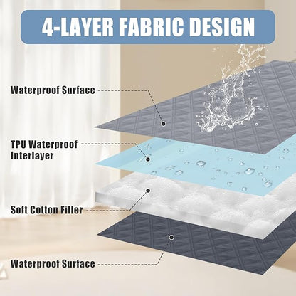 Smiry Waterproof Dog Bed Cover Pet Blanket, Soft Washable Dog Blanket - Image 3