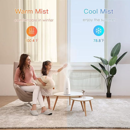 Warm and Cool Mist Humidifier for Home/Bedroom - Image 2