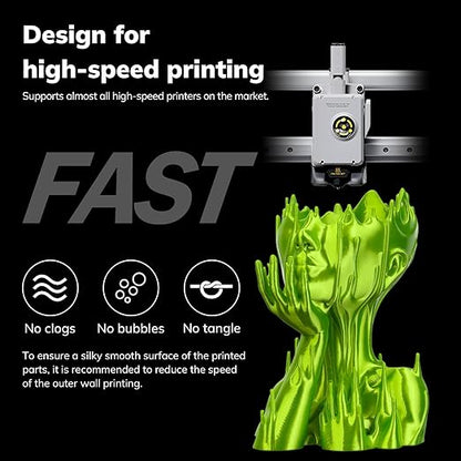 AMOLEN PLA 3D Printer Filament, PLA Filament 1.75mm, Silk Filament Bundle - Image 4