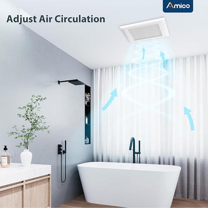 Amico Bathroom Exhaust Fan, 1.0 Sones, 110 CFM, Low Noise, Household Bath - Image 5