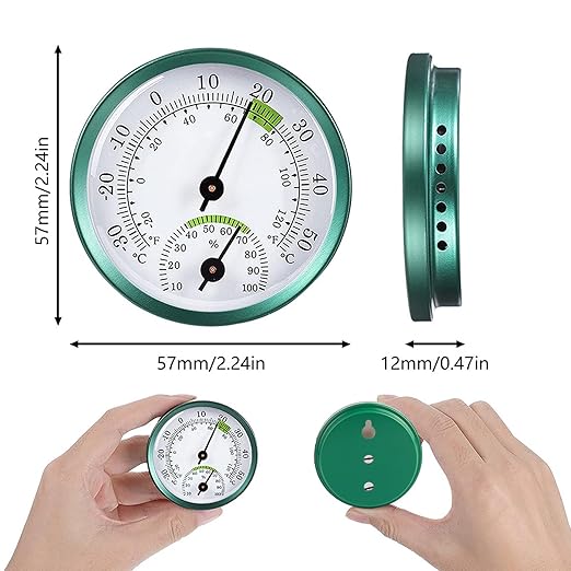 Mini Indoor Thermometer Hygrometer, 2 in 1 Temperature Humidity Meter No - Image 2