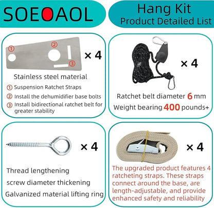 Upgraded 5822 Dehumidifier Hanging Kit - Image 3