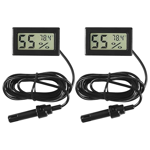 2Pcs TPM-10 Digital Mini Hygrometer Thermometer Gauge by AITIAO