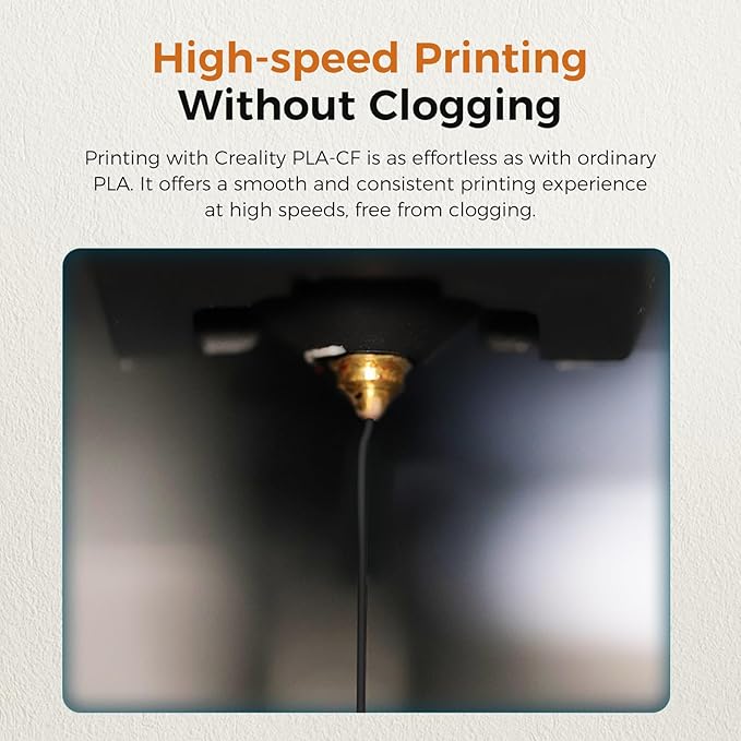 Creality PLA Carbon Fiber Filament 1.75mm, Hyper PLA-CF 3D Printer Filament - Image 4