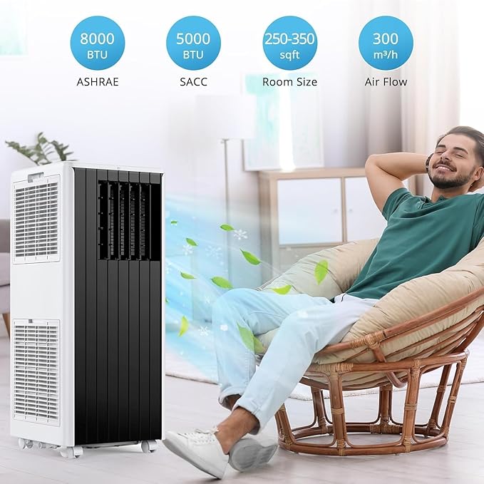 GarveeLife 8000 BTU Portable Air Conditioner - Image 9