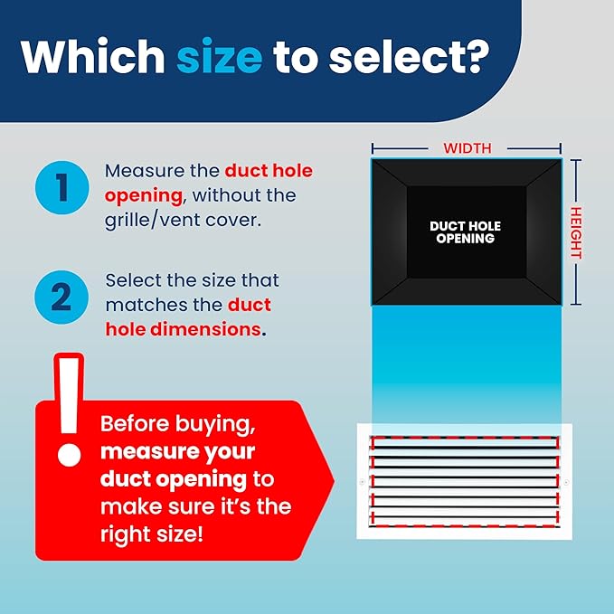 28x8 Inch Air Return Vent Cover Decorative – Premium Aluminum AC Vent Cover - Image 3