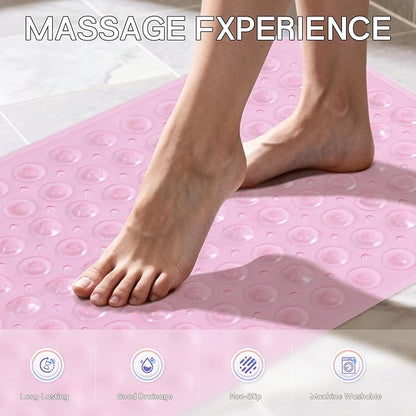 Anti-Slip Bathtub Shower mat, 27.5×14.5（Approximately 70×37cm） inch Soft - Image 5