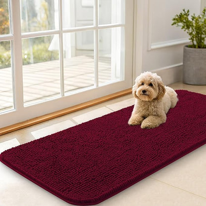OLANLY Dog Door Mat for Muddy Paws 47x20, Absorbs Moisture and Dirt, Absorbent by OLANLY
