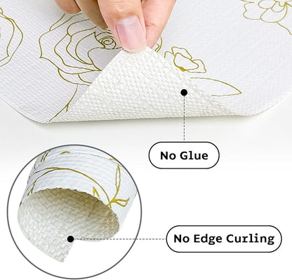 Shelf and Drawer Liner for Kitchen Cabinets Non-Adhesive, Strong Grip Non-Slip - Image 7