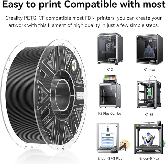 Official Creality Hyper PETG-CF Filament 1.75mm, High Speed Hyper PETG-CF - Image 4