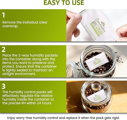 62% Two-Way Humidity Control Packets, 67g – Moisture Absorbers & Hydration - Image 7