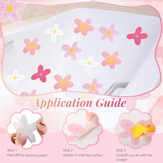 32 Pcs Cute Non Slip Bathtub Stickers - Image 4