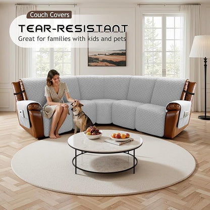 Arfntevss Waterproof Recliner Sectional Couch Covers - Image 7