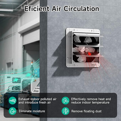 12 Inch Shutter Exhaust Fan，Automatic Shutter - Image 5