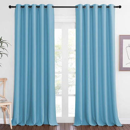 NICETOWN Sliding Door Window Treatment Blackout Patio Door Curtain Panels by NICETOWN