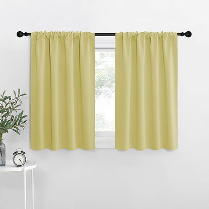 NICETOWN RV Bunk Curtains, Paler Yellow, 2 Panels, W42 x L30 -Inch, Kitchen by NICETOWN