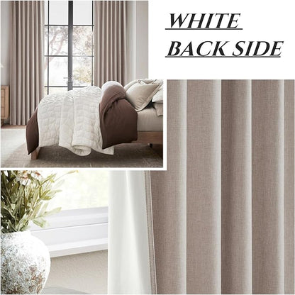 Nursery Curtains Neutral Blackout, Floor to Ceiling Track Privacy Curtains - Image 6