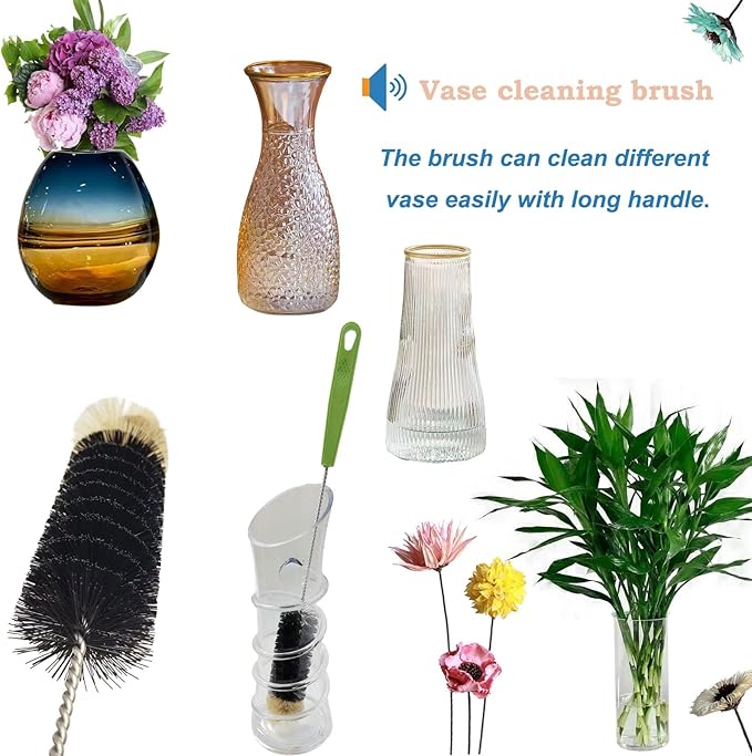 16" Water Bottle Brush for Cleaning, Dokpod Long Handle Bottle Cleaner Brush - Image 4