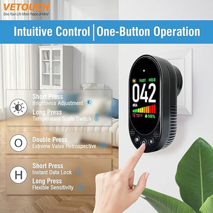 Portable Plug-In Noise Detector, Temperature/Humidity Simultaneous Monitoring - Image 5