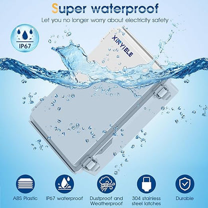 Waterproof Outdoor Project ABS Plastic Junction Box IP67 Weatherproof Dustproof - Image 2
