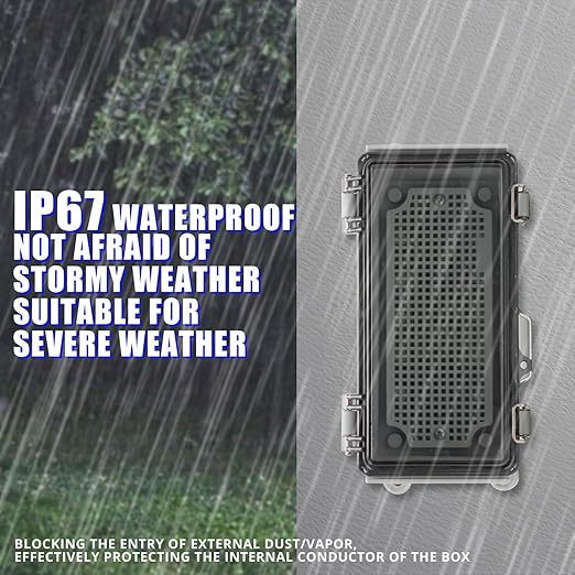 MAKERELE Small Outdoor Junction Box Waterproof Electrical IP67 Plastic Enclosure - Image 3