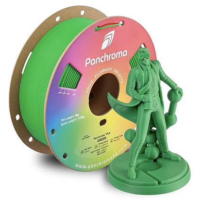 Panchroma PLA Green 3D Printer Filament, 1kg Spool, High Speed Printing by Polymaker