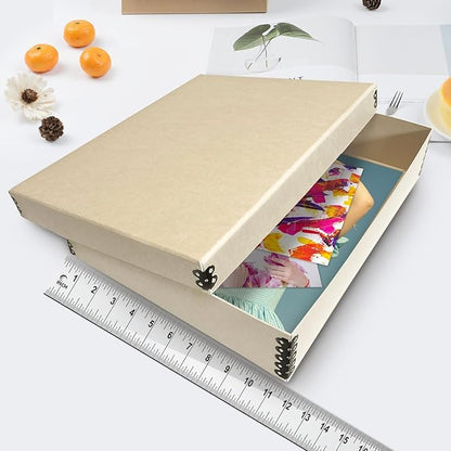 Lineco Museum Archival Storage Box, 11.75x17.75x3.75 in. Drop Front Design. - Image 3