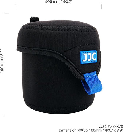 JJC Water Resistant Neoprene Camera Lens Pouch Case, Fold-Over Lens Bag - Image 6