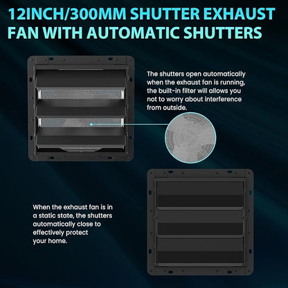 HG Power 12 Inch Shutter Exhaust Fan - Image 9