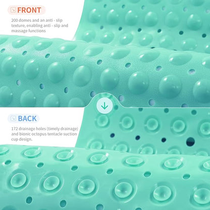 Anti-Slip Bathtub Shower mat, 39.3×15.7 inch（Approximately 100 × 40cm） Soft - Image 2