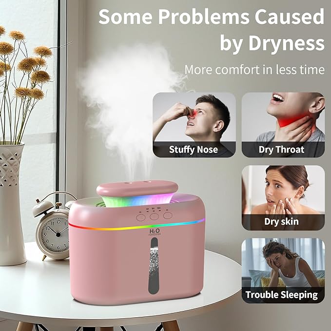 2L humidifiers for bedroom Room Home Ultra-Quiet 28 dB Quiet Supersized Cool - Image 4