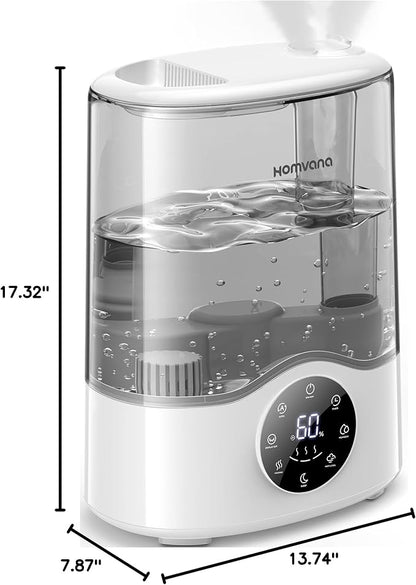 Homvana Humidifier Large Room, 7L Smart Warm and Cool Mist, Top-Fill Humidifiers - Image 10