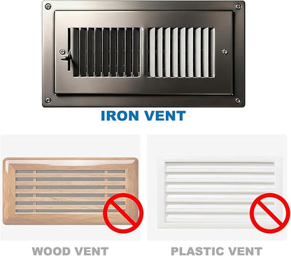 Vent Cover 2 Pack, Strong Magnetic Vent Covers 5.3x12 Inch, Ceiling Register - Image 3