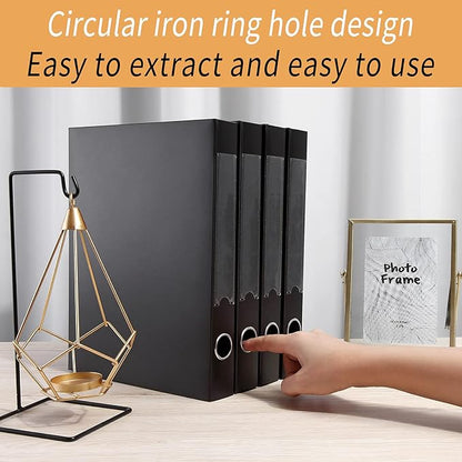 A4 Storage File Boxes Archives Cases, Foldable Plastic File Folder, Thickened - Image 5